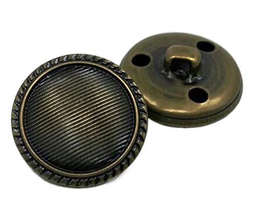 10 teile/los Klassische Bronze/Silber Farbe Knöpfe Ösenknopf Zum Nähen Scrapbooking Knöpfe Diy Zubehör, Antike Messing, 20mm von Jyuha