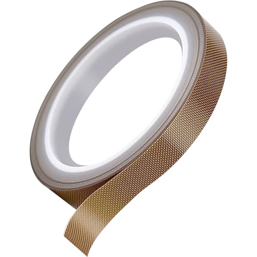 Jyvex Teflonband Selbstklebend,13mm x 15m Teflon Klebeband Hitzebeständiges,PTFE Hochtemperatur Klebeband für Vakuumiere,Hand- und Impulsversiegelungen Jyvex Teflonband Selbstklebend,13mm x 15m Teflon Klebeband Hitzebeständiges,PTFE Hochtemperatur Klebeband für Vakuumiere,Hand- und Impulsversiegelungen von Jyvex
