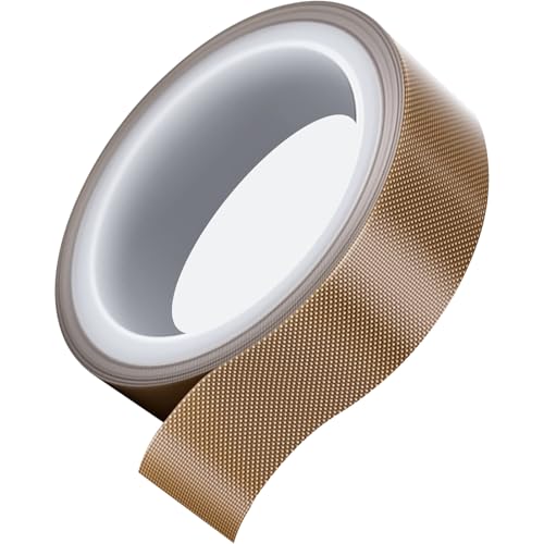 Jyvex Teflonband Selbstklebend,30mm x 12m Teflon Klebeband Hitzebeständiges,PTFE Hochtemperatur Klebeband für Vakuumiere,Hand- und Impulsversiegelungen Jyvex Teflonband Selbstklebend,30mm x 12m Teflon Klebeband Hitzebeständiges,PTFE Hochtemperatur Klebeband für Vakuumiere,Hand- und Impulsversiegelungen von Jyvex