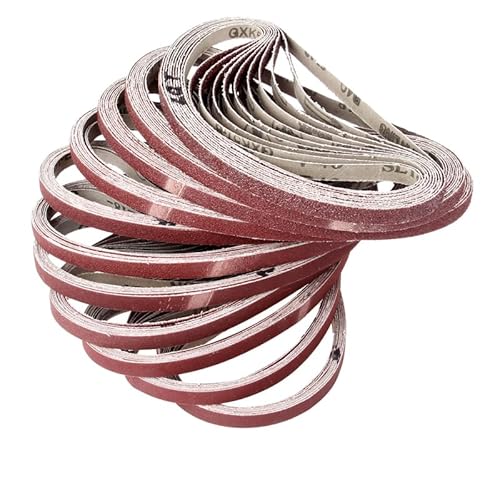 Schleifbänder, 10 Stück/Set, 533 x 9 mm, Körnung 40–1000, Holz, weiches Metall, Schleifpapier für Bandschleifer, Schleifwerkzeug Schleifbänder, 10 Stück/Set, 533 x 9 mm, Körnung 40–1000, Holz, weiches Metall, Schleifpapier für Bandschleifer, Schleifwerkzeug von Jyving