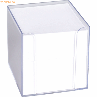 K+E Zettelbox 9,5x9,5x9,5cm transparent von K+E