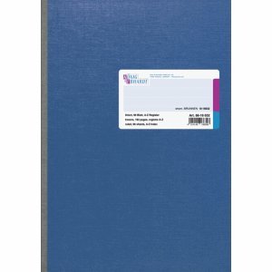 K+E Kladde A4 liniert 96 Blatt Register A-Z Spezialpappe blau von K + E