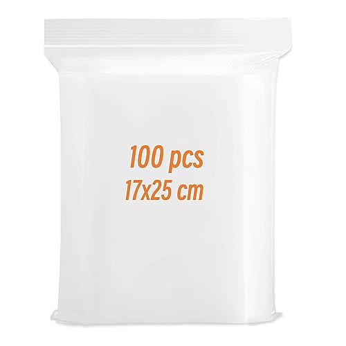 Versiegelbare Plastiktüten, 17 x 25 cm, große transparente Druckverschlussbeutel, versiegelte Probenbeutel, wiederverschließbare Plastiktüten für Küche, Aufbewahrung, Kleidung, DIY, Süßigkeiten, Versiegelbare Plastiktüten, 17 x 25 cm, große transparente Druckverschlussbeutel, versiegelte Probenbeutel, wiederverschließbare Plastiktüten für Küche, Aufbewahrung, Kleidung, DIY, Süßigkeiten, von K KAREZOG
