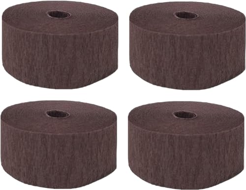 K-Kraft Krepppapier-Luftschlangen, Braun, 4 Rollen von K-Kraft