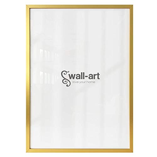 K&L Wall Art Großer Bilderrahmen aus Holz Fotorahmen Goldoptik große Holzbilderrahmen Gold Wandbild in Acrylglas (30x40 cm) von K&L Wall Art