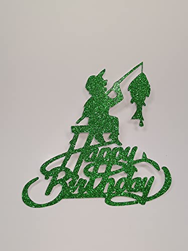Fishing, Angler, Fisch Cake Topper Geburtstag Torten Stecker Kuchen Deko Rosa Gold Silber Fishing, Angler, Fisch Cake Topper Geburtstag Torten Stecker Kuchen Deko Rosa Gold Silber von K&R GbR