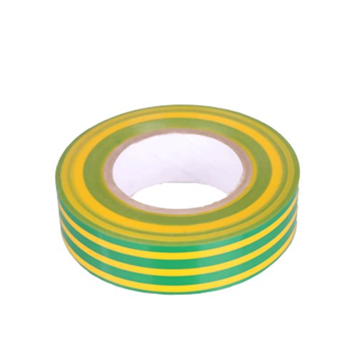 PVC Isolierband Klebeband 10 Meter lang 15 mm breit -gelb/grün- von K24 - Klebebänder