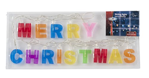 Led Lichterkette Merry Christmas Leuchte Kette Christbaumschmuck inkl. Batterien Led Lichterkette Merry Christmas Leuchte Kette Christbaumschmuck inkl. Batterien von K2M