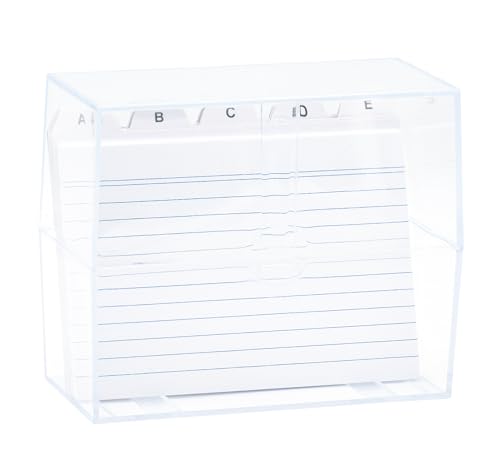 K3T Karteikasten DIN A6 mit Register und 20 linierten Karteikarten, Gehäuse transparent, Art.Nr. 65962 K3T Karteikasten DIN A6 mit Register und 20 linierten Karteikarten, Gehäuse transparent, Art.Nr. 65962 von K3T