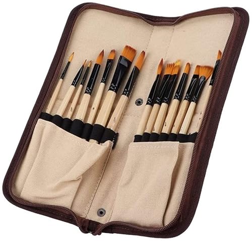 KAABETO 14-teiliges Ölpinsel-Set, professionelle Malpinsel, Aquarell-, Gouache-Acryl-Pinsel für Künstler, Studenten, hell und geschmacksneutral KAABETO 14-teiliges Ölpinsel-Set, professionelle Malpinsel, Aquarell-, Gouache-Acryl-Pinsel für Künstler, Studenten, hell und geschmacksneutral von KAABETO