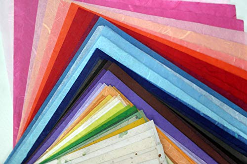 100 Blatt Papier-Design 22,9 x 30,5 cm Handarbeit Kunst Seidenpapier Japan Washi Design Kunst Kartenherstellung Glas Decoupage von KADADSA