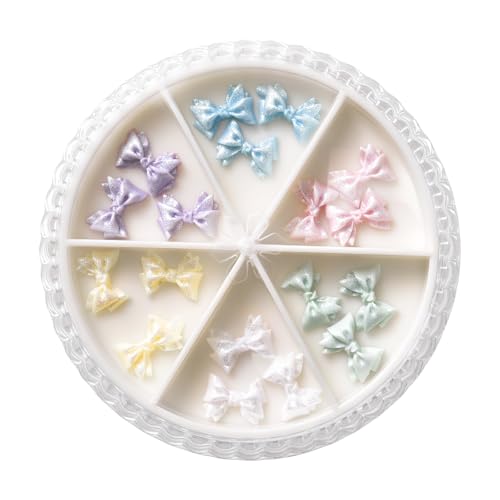 KADS Nagelkunst, Acryl-Charms, Dekoration, Bastelzubehör, DIY, Strass, Edelsteine, Maniküre, Pediküre (3D-Schleife) von KADS