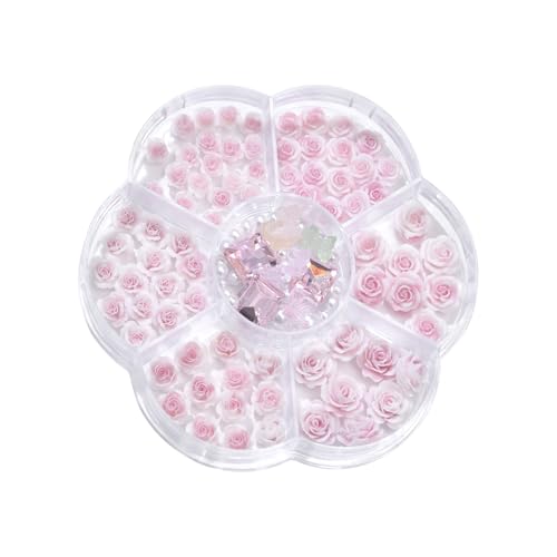 KADS Nagelkunst, Blume, Strass, Diamant-Dekoration, Nagelkunst-Design, Acryl, Bloemen, 3D-Charm-Zubehör (5) von KADS