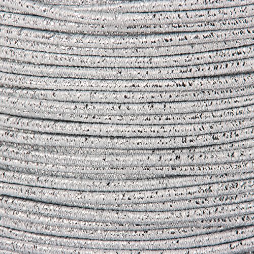 KAHAGE - BUTONIA 2m Gummikordel - Hutgummi - Rundgummi, hochwertig, extra-stark in 2mm, Silber KAHAGE - BUTONIA 2m Gummikordel - Hutgummi - Rundgummi, hochwertig, extra-stark in 2mm, Silber von KAHAGE - BUTONIA