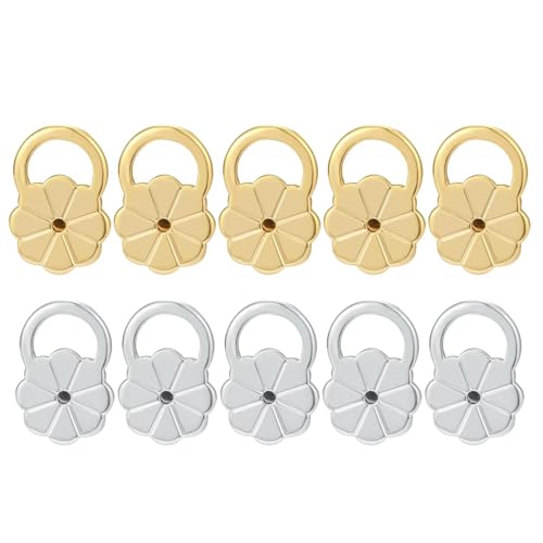10 bequeme Ohrring-Verschlüsse, stilvolle Ohrring-Verschlüsse mit Schweinennase/Blumenform, einzigartige Heber für schwere Ohrringe 10 bequeme Ohrring-Verschlüsse, stilvolle Ohrring-Verschlüsse mit Schweinennase/Blumenform, einzigartige Heber für schwere Ohrringe von KAHDGSS