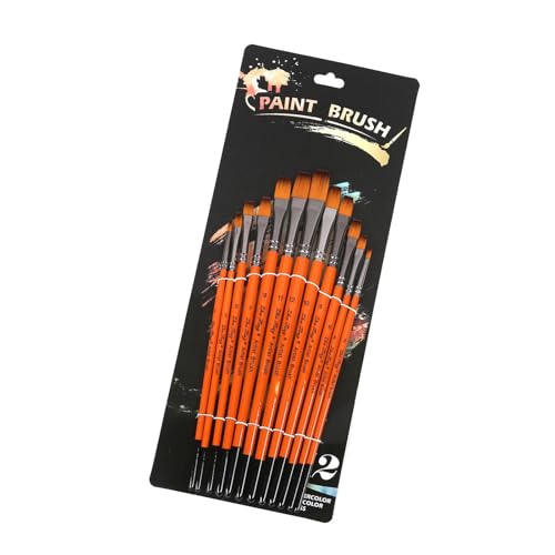 12pcs Künstler Paint Pinsel Aquarell Für Öl Acryl Aquarell Gouache Malmalerei Nylon Borste Nylon Borsten Borsten von KAHDGSS