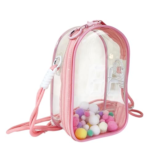18 Cm Crossbody Bag Wasserfeste Klare PVC Schultertasche Mit Verstellbarem Riemen Für Kinderzubehör Spielzeugpuppe Aufbewahrung Multifunktionaler Schulterschlingenbeutel von KAHDGSS