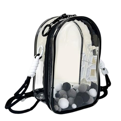 18 Cm Crossbody Bag Wasserfeste Klare PVC Schultertasche Mit Verstellbarem Riemen Für Kinderzubehör Spielzeugpuppe Aufbewahrung Multifunktionaler Schulterschlingenbeutel von KAHDGSS