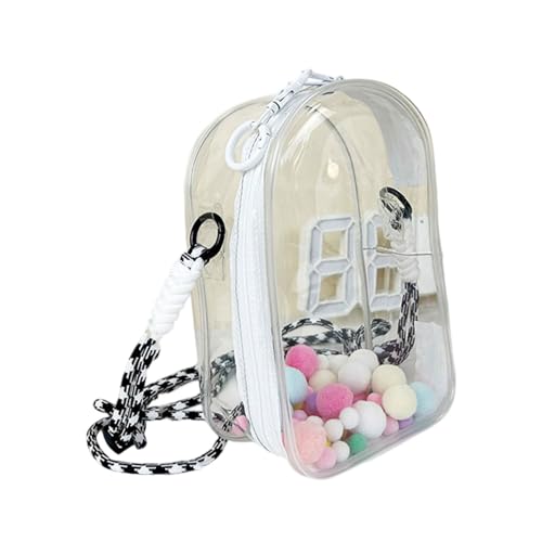 18 Cm Crossbody Bag Wasserfeste Klare PVC Schultertasche Mit Verstellbarem Riemen Für Kinderzubehör Spielzeugpuppe Aufbewahrung Multifunktionaler Schulterschlingenbeutel von KAHDGSS