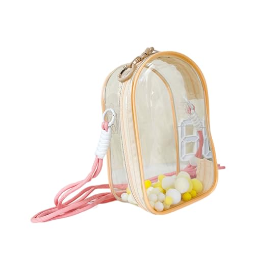 18 Cm Crossbody Bag Wasserfeste Klare PVC Schultertasche Mit Verstellbarem Riemen Für Kinderzubehör Spielzeugpuppe Aufbewahrung Multifunktionaler Schulterschlingenbeutel von KAHDGSS