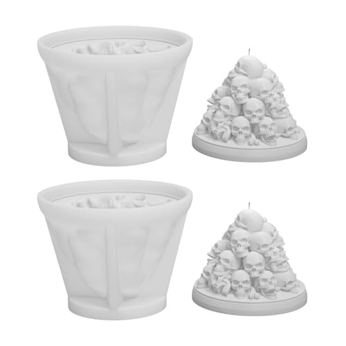 2 PCs Schädel Silikonformen Halloween Duft Kerzenformen Ornament Gips Formen Epoxidharzformen Für Kerzenherstellung 2 PCs Schädel Silikonformen Halloween Duft Kerzenformen Ornament Gips Formen Epoxidharzformen Für Kerzenherstellung von KAHDGSS