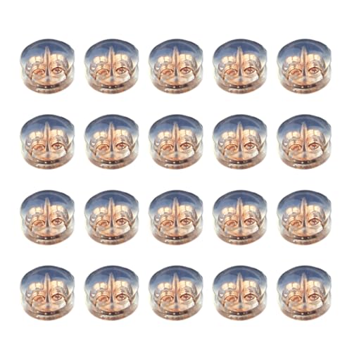 20 Stück transparente Silikon-Ohrring-Verschlüsse, allergiefrei, Ohrstöpsel für Hochzeiten, Partys und den täglichen Gebrauch 20 Stück transparente Silikon-Ohrring-Verschlüsse, allergiefrei, Ohrstöpsel für Hochzeiten, Partys und den täglichen Gebrauch von KAHDGSS