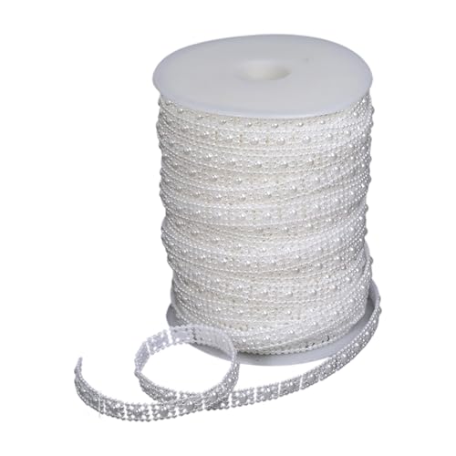 25meter Künstliche Perlen Saite Abs Perlen Kette Für Schmuck Braut Kleider Kerzenstrauß Dekoration Künstlich 25meter Künstliche Perlen Saite Abs Perlen Kette Für Schmuck Braut Kleider Kerzenstrauß Dekoration Künstlich von KAHDGSS