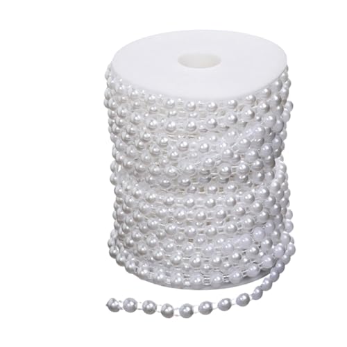 25meter Künstliche Perlen Saite Abs Perlen Kette Für Schmuck Braut Kleider Kerzenstrauß Dekoration Künstlich von KAHDGSS