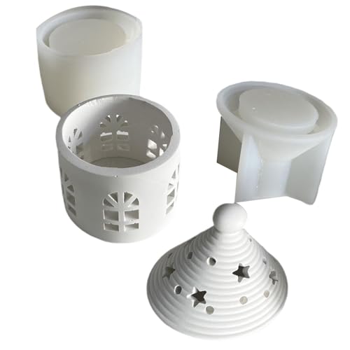 2pcs Sternenmongolische Zelthaushandwerksformen Künstlerische Silikonhausformen Für Erstellen Sternenklarer Mongolischer Jurt Silikonform Set von KAHDGSS