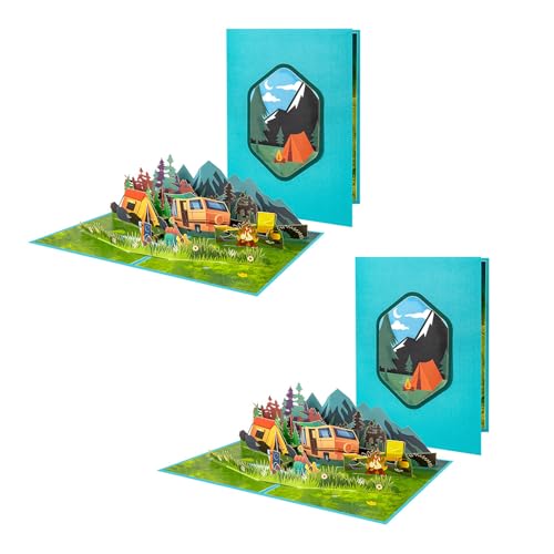 3D-Urlaubsgrußkarte, kreative Reise-, Urlaubs-, Wald-, Camping-, 3D-Grußkarte für Outdoor-Enthusiasten 3D-Urlaubsgrußkarte, kreative Reise-, Urlaubs-, Wald-, Camping-, 3D-Grußkarte für Outdoor-Enthusiasten von KAHDGSS
