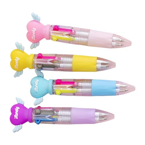 4pcs Retractable 4-Farben Kugelschreiber 0 7mm Multicolor Stifte Für Codieren Von Schulbüro Komfortables Grip Schreibwerkzeug 4pcs Retractable 4-Farben Kugelschreiber 0 7mm Multicolor Stifte Für Codieren Von Schulbüro Komfortables Grip Schreibwerkzeug von KAHDGSS
