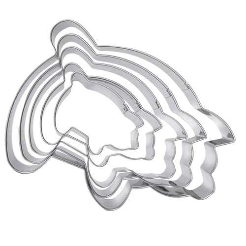 5 Stück Edelstahl Conchae Cutter Lebensmittelqualität Mexikaner Brotbackformen Keks Prägestempel für Haushalt Brot Prägeformen 5 Stück Edelstahl Conchae Cutter Lebensmittelqualität Mexikaner Brotbackformen Keks Prägestempel für Haushalt Brot Prägeformen von KAHDGSS