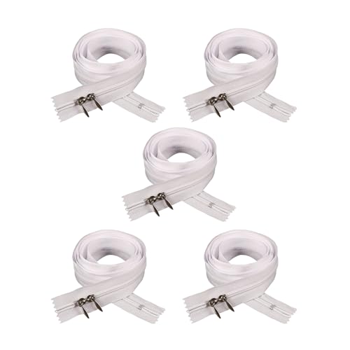 5 Stück Reißverschlüsse mit Doppelzieher, Quilt-Reißverschlüsse, praktisches Nylon-Spule, Nähzubehör für Zuhause 5 Stück Reißverschlüsse mit Doppelzieher, Quilt-Reißverschlüsse, praktisches Nylon-Spule, Nähzubehör für Zuhause von KAHDGSS