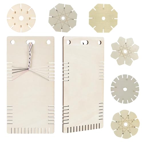 8pcs Armbänder Webplatten Holzflügelscheiben Handgefertigtes Schmuckverbindungswerkzeug Perlen Kabelscheiben Für Geflochten 8pcs Armbänder Webplatten Holzflügelscheiben Handgefertigtes Schmuckverbindungswerkzeug Perlen Kabelscheiben Für Geflochten von KAHDGSS