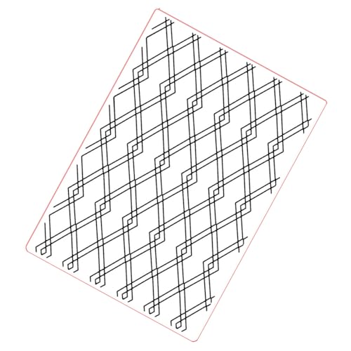 Bastelschablone, Raster, Hintergrund, Prägeschablone, Schablone für Kartenherstellung, Gitter, Hintergrund, Ordner, einfach zu verwenden für Scrapbooking von KAHDGSS