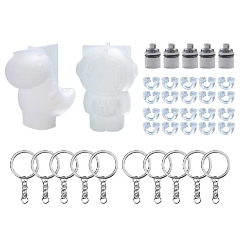 Dinosaurier Silikonharzform Astronaut Epoxidguss Für Nachtleuchten Anhänger Schmuck Machen Keychain Silikonform Haarpin Epoxidformen von KAHDGSS