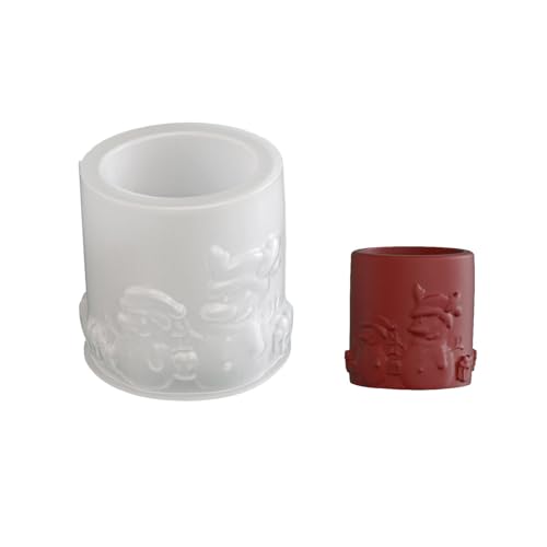 Festivalkerzen Handwerksform Santa Design Silikonbehälter Formen Geeignet Für Urlaub Decors Pflanzer Und Projekte Weihnachten Silikonkerkerform von KAHDGSS