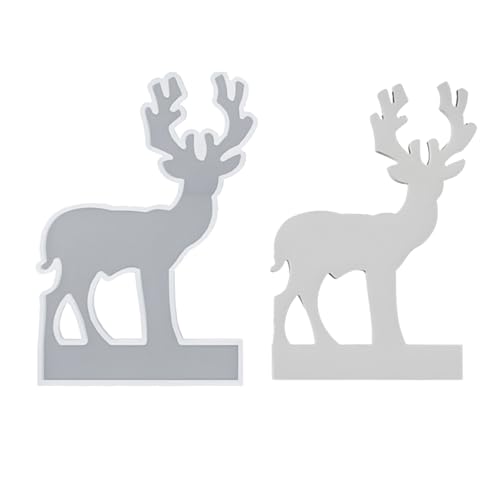 Flexibler Elchform Harzguss Schimmelpilz Hitzefest Weihnachtsbaumkerzenhalter Silikon Für Festliche Handwerks Weihnachtsdesktop Dekoration von KAHDGSS