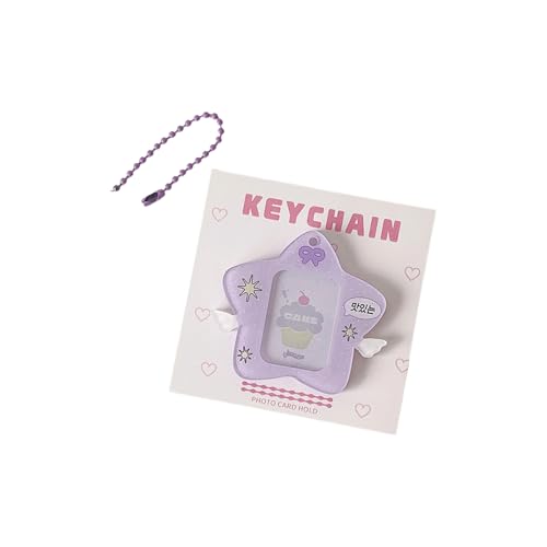 Glitzernde Sternkartenkoffer Mit Ketten Wasserfestes Acryl Fotokartenschutz Für Studienstudentische Schlüsselbeutel Charme Trendy School Supplies Organizer von KAHDGSS