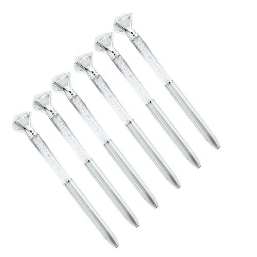 KAHDGSS 6 große Kristall-Kugelschreiber für Damen, Stift für Büro, Strumpffüller, Dekoration KAHDGSS 6 große Kristall-Kugelschreiber für Damen, Stift für Büro, Strumpffüller, Dekoration von KAHDGSS
