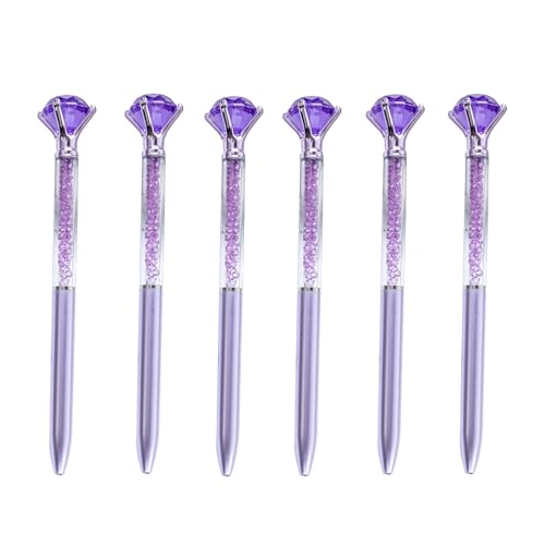 KAHDGSS 6 große Kristall-Kugelschreiber für Damen, Stift für Büro, Strumpffüller, Dekoration KAHDGSS 6 große Kristall-Kugelschreiber für Damen, Stift für Büro, Strumpffüller, Dekoration von KAHDGSS