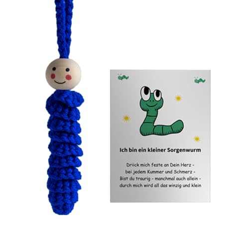 KAHDGSS Beruhigendes Häkel-Raupenspielzeug, tragbare Baumwollgarne, gehäkelte Raupen, Taschenformat, Spielzeug für Stressbewältigung KAHDGSS Beruhigendes Häkel-Raupenspielzeug, tragbare Baumwollgarne, gehäkelte Raupen, Taschenformat, Spielzeug für Stressbewältigung von KAHDGSS