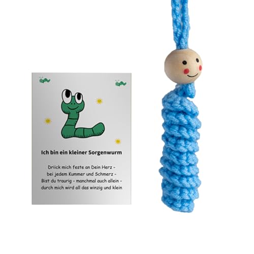 KAHDGSS Beruhigendes Häkel-Raupenspielzeug, tragbare Baumwollgarne, gehäkelte Raupen, Taschenformat, Spielzeug für Stressbewältigung KAHDGSS Beruhigendes Häkel-Raupenspielzeug, tragbare Baumwollgarne, gehäkelte Raupen, Taschenformat, Spielzeug für Stressbewältigung von KAHDGSS