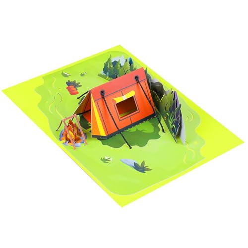 KAHDGSS Faltbare 3D Outdoor Zelt Feierkarte Handgemachte Grußkarte Mit Umschlag Für Freundpartys Einladungskarte KAHDGSS Faltbare 3D Outdoor Zelt Feierkarte Handgemachte Grußkarte Mit Umschlag Für Freundpartys Einladungskarte von KAHDGSS