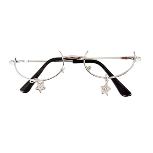 KAHDGSS Haltbarkeit Metallrahmenbrille Ohne Objektiv Einzigartige Festivalstile Brillen Für Raves And Carnivals Event KAHDGSS Haltbarkeit Metallrahmenbrille Ohne Objektiv Einzigartige Festivalstile Brillen Für Raves And Carnivals Event von KAHDGSS