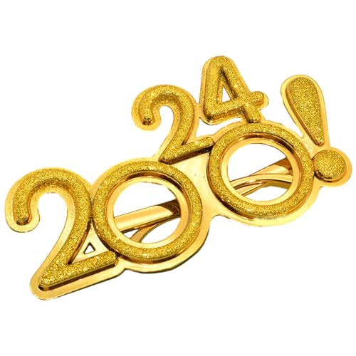 KAHDGSS Neujahrspartygläser Requisiten Eyewear Weihnachten Newyear Feier Sonnenbrille Dekoration Erwachsener Kinderfoto Neuheit Sonnenbrille Ergänzung Festlich von KAHDGSS