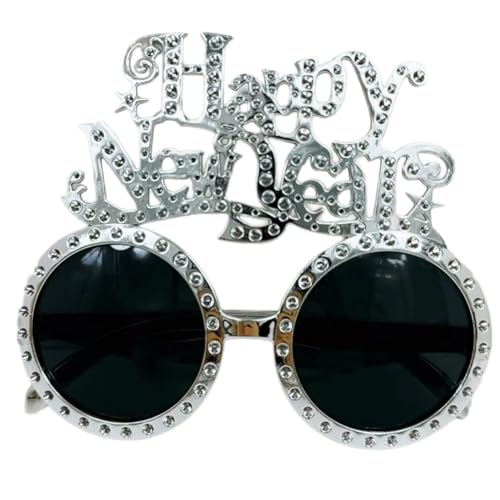 KAHDGSS Partybrille mit Aufschrift "Happy New Year", 2025, für Erwachsene, Kinder, Neujahrspartys, Fotografie KAHDGSS Partybrille mit Aufschrift "Happy New Year", 2025, für Erwachsene, Kinder, Neujahrspartys, Fotografie von KAHDGSS