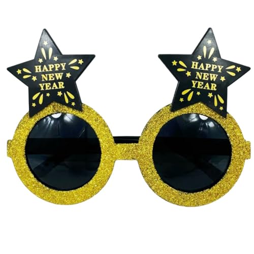 KAHDGSS Partybrille mit Aufschrift "Happy New Year", 2025, für Erwachsene, Kinder, Neujahrspartys, Fotografie KAHDGSS Partybrille mit Aufschrift "Happy New Year", 2025, für Erwachsene, Kinder, Neujahrspartys, Fotografie von KAHDGSS