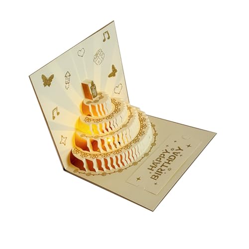 KAHDGSS Schöne Geburtstagskarte Mit Aufschlussreichen Lichtern Und Melsen Party Liefert Einzigartige Gruß Für Kinder Vintage KAHDGSS Schöne Geburtstagskarte Mit Aufschlussreichen Lichtern Und Melsen Party Liefert Einzigartige Gruß Für Kinder Vintage von KAHDGSS