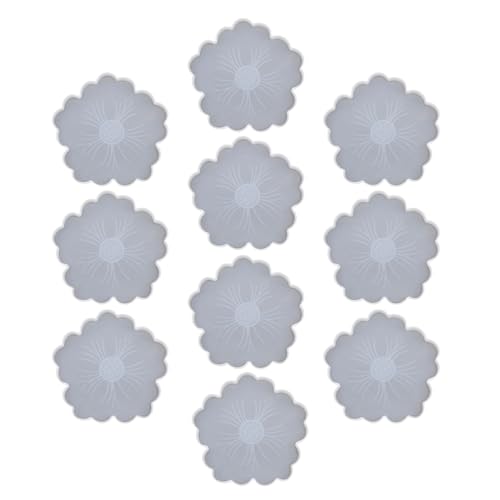 KAHDGSS Silikon Crafting Formen Silikon Untersetzerformen Blütenform Tassenpolsterformen Leicht Zu Verwenden Zum Herstellen Von Coasters Epoxidharz Handwerksformen von KAHDGSS